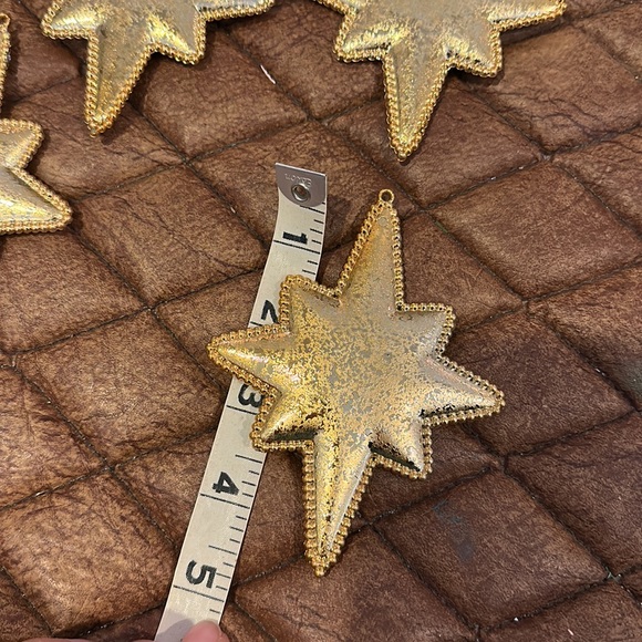Set of 13 gold star ornaments - Picture 4 of 4